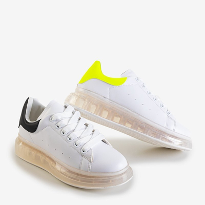 Bílé sportovní boty s černou vložkou Garcia - obuv