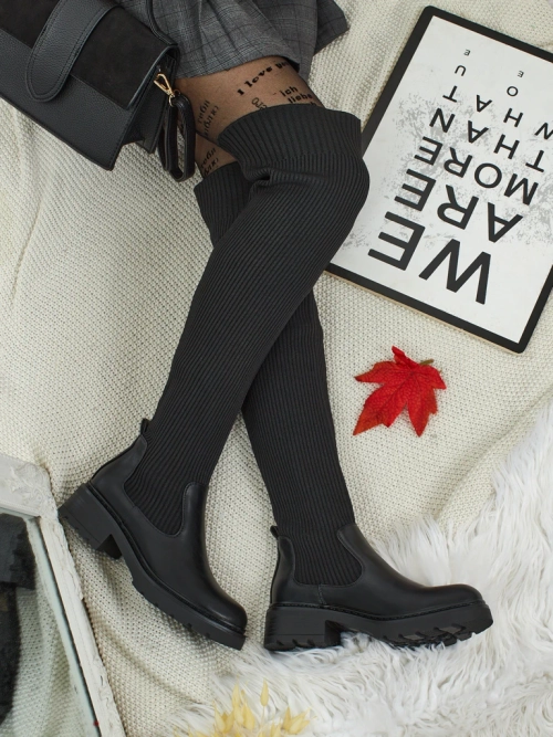 Royalfashion Жіночі ботфорти Zorumi без застібок