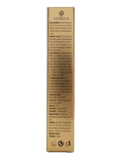 Luxelux Matný lesk na rty 01 4,5 g