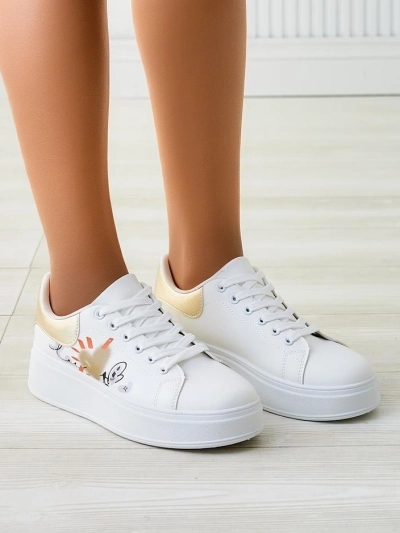Royalfashion Dámské platformové tenisky s potiskem Alcape