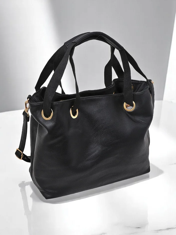 Royalfashion Velká dámská shopper taška vyrobená z ekologické kůže