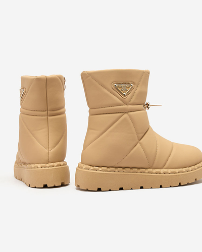 Royalfashion Camel dámské boty a'la snow boots Oterika