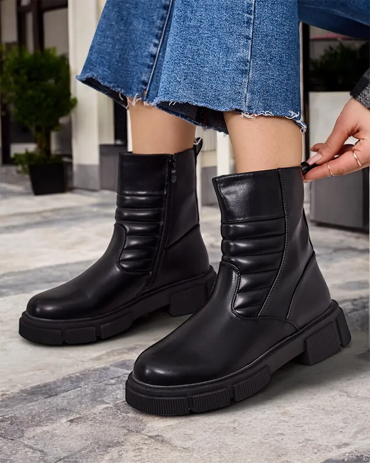 Dámské kotníkové boty Royalfashion z ekologické kůže Borou