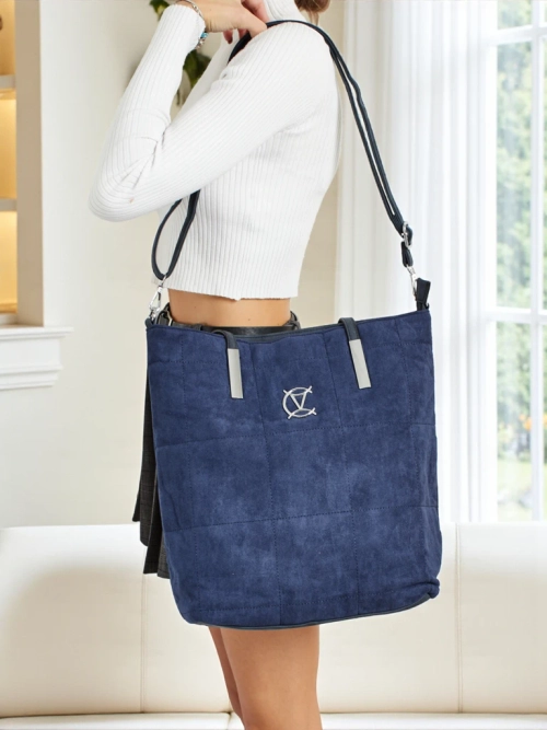 Жіноча сумка-шопер Caryenne з екозамші