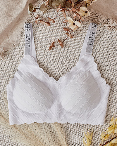 Жіночий ребристий бюстгальтер Royalfashion