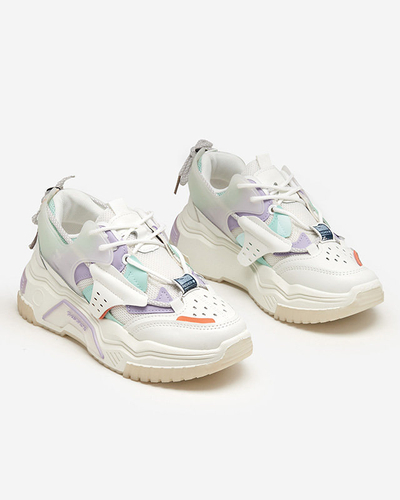 OUTLET Dámská sportovní obuv, tenisky v bílé a fialové barvě Xillop - Obuv