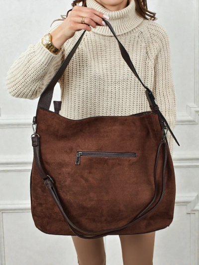 Dámská shopper kabelka eko semišová Donenn