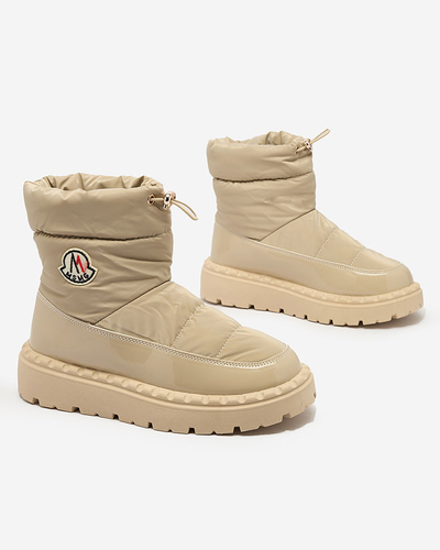 Royalfashion Dámské sněhule ve světle hnědé barvě Ireda