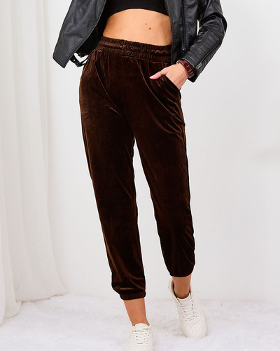 Жіночі вельветові спортивні штани Royalfashion Grey