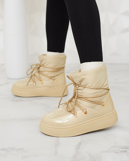 Жіночі снігоступи Royalfashion світло-коричневого кольору Dabenda