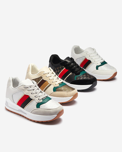 Жіночі білі спортивні кросівки на шнурівці Amnerri- Footwear