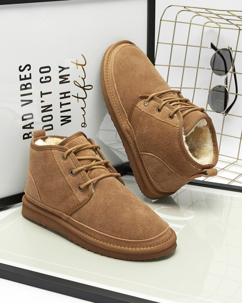 Коричневі жіночі утеплені черевики Miusho