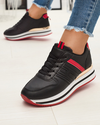 Černá dámská sportovní obuv na platformě Ajiha - Obuv