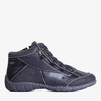 OUTLET Černé zateplené boty pro ženy Tarbes - Obuv