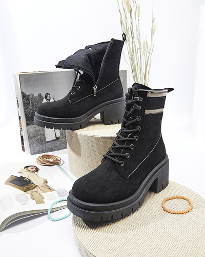 Чорні черевики на шпильці Koidoo- Obuwie