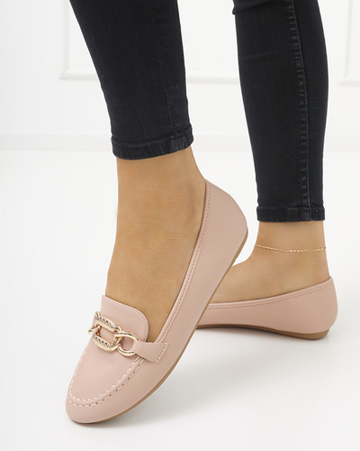 Růžové dámské mokasíny z ekokůže Zolli- Shoes