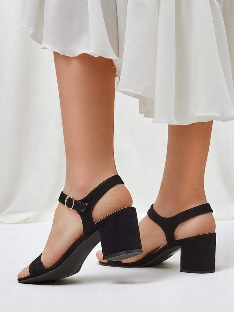 Royalfashion Dámské sandály z eko semiše Quarter