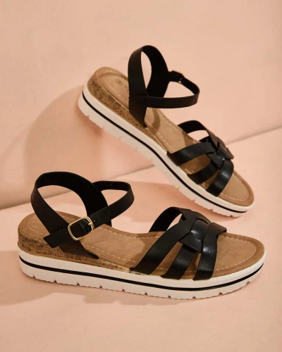 Royalfashion Dámské sandály na platformě z ekokůže Noppis