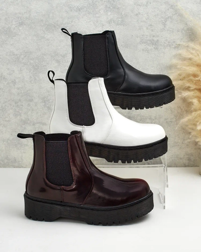 Royalfashion Dámské kožené boty Movitas eko