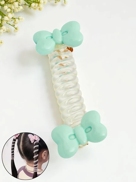 Royalfashion Gumička do vlasů spirálová s mašlí Bow Twist