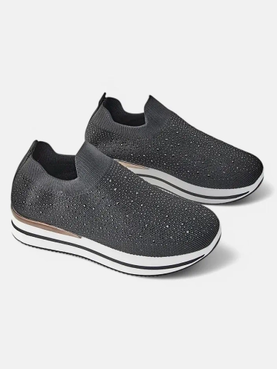 Royalfashion dámské sportovní boty na slip-on z textilu Terrifa