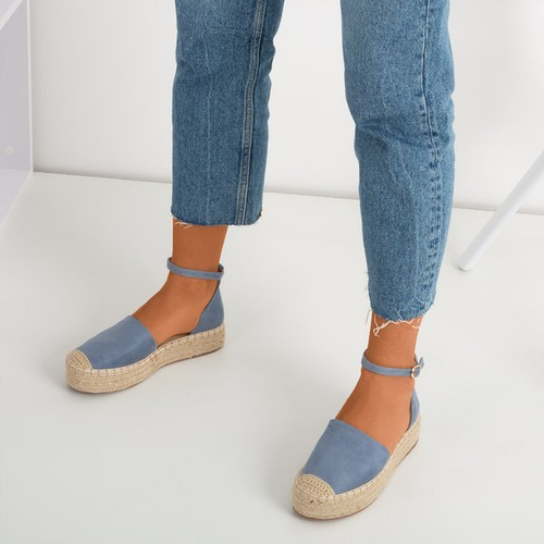 Жіночі сині еспадрільї на платформі Marcita - Взуття