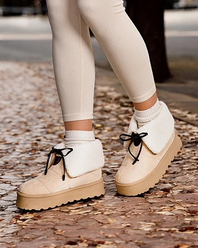 Dámské šněrovací sněhové boty Royalfashion Wdeno