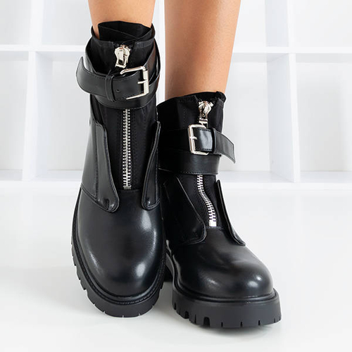 Чорні жіночі черевики з пражкою Future - Взуття