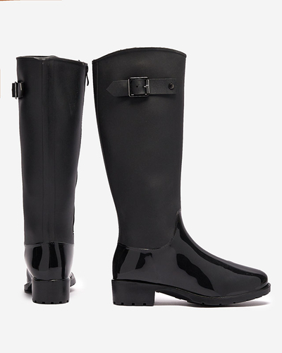 Чорні жіночі веллінгтони до коліна Bevirdo- Footwear