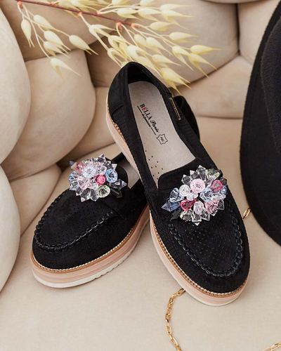 Royalfashion Mokasíny s barevnými kamínky Restea