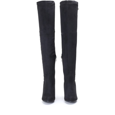 Czarne kozaki Crystalised - Obuwie