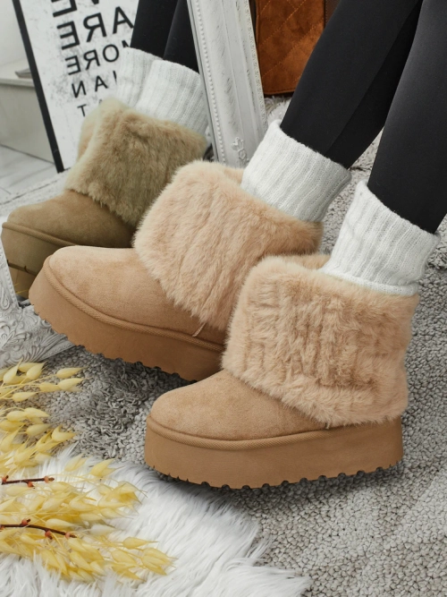 Чоботи a'la снігоходи жіночі з хутром Irelle