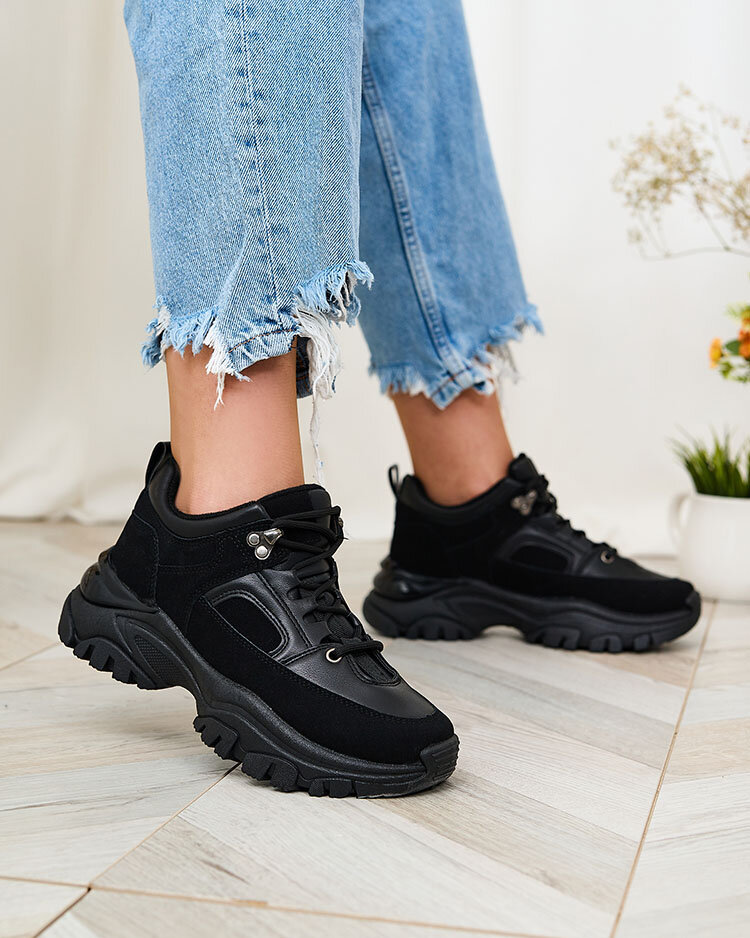 Royalfashion Černé dámské tenisky Aherot