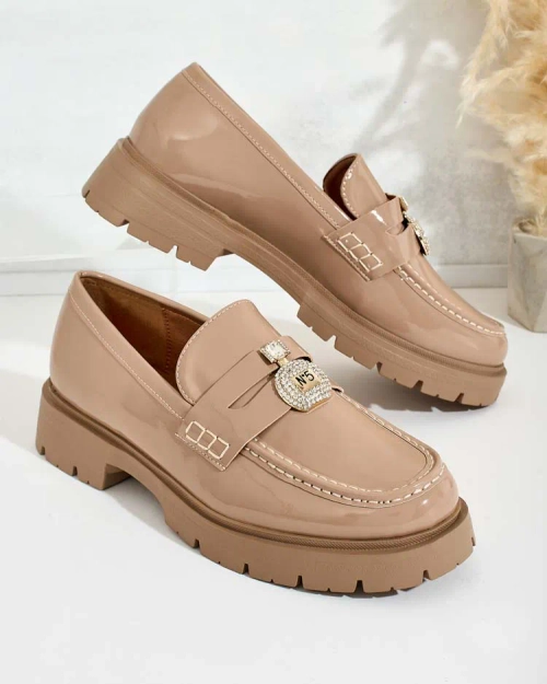 Royalfashion Жіночі лаковані мокасини Bemies