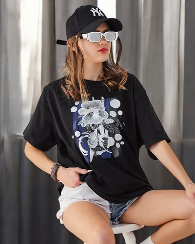 Royalfashion Жіноча бавовняна футболка з принтом