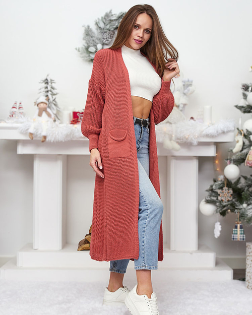 Жіночий светр-покривало Royalfashion Orange