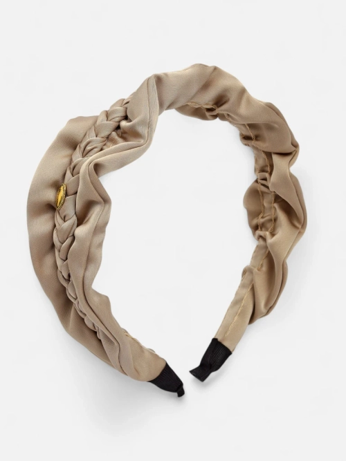 Royalfashion Пов'язка для волосся з плетінням у косу та зморшками