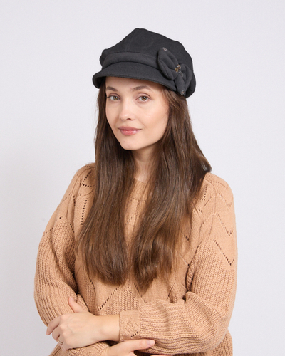 Dámský baret od Royalfashion s mašlí