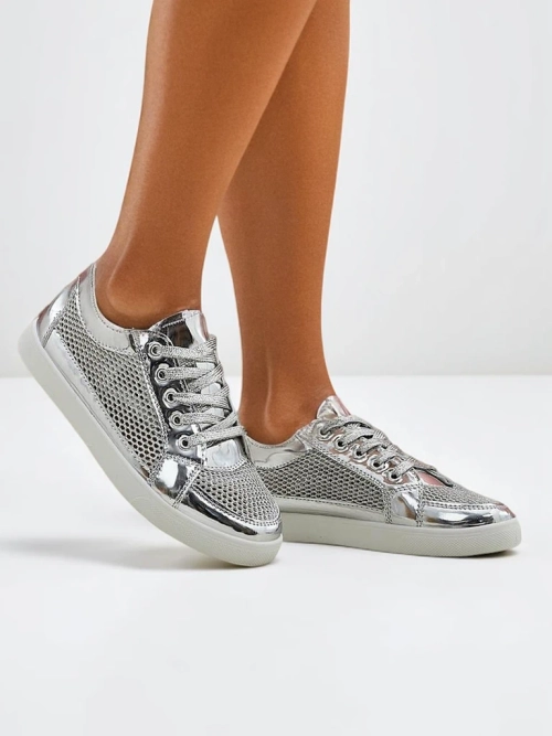 Royalfashion Лаковані жіночі кросівки з еко-шкіри Azzuros