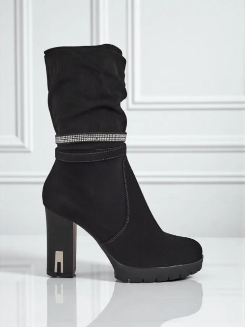 Матові жіночі ботильйони на підборах Ashen Bloom