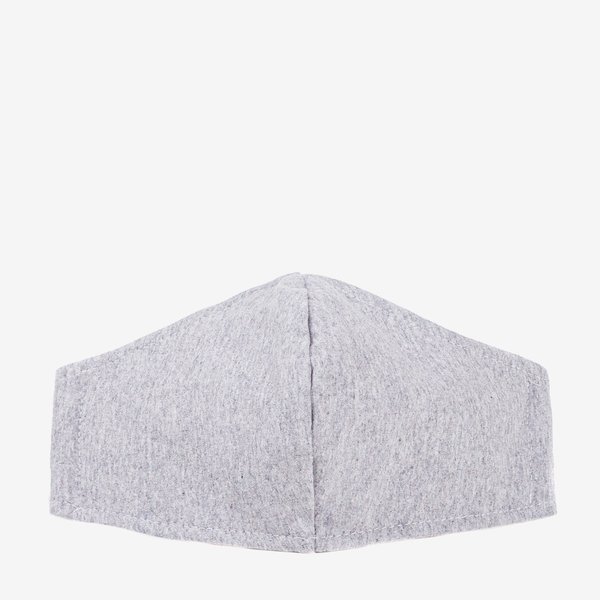 Šedá třívrstvá ochranná obličejová maska - obličejové masky 1