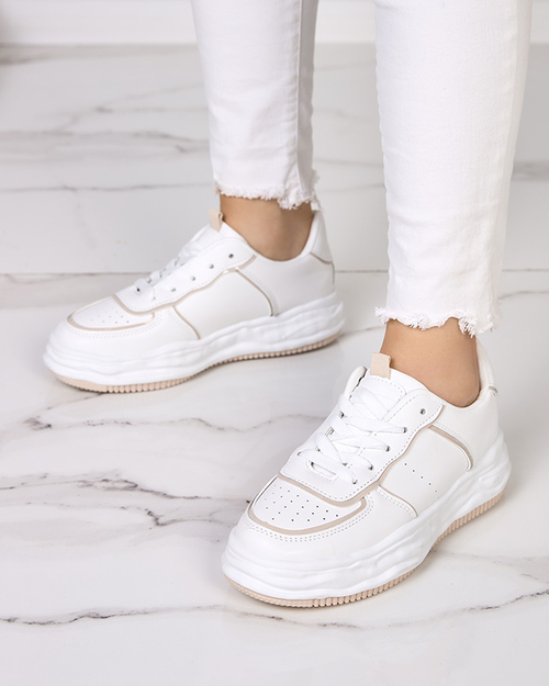 Бежеві жіночі кросівки з вставками Pinero