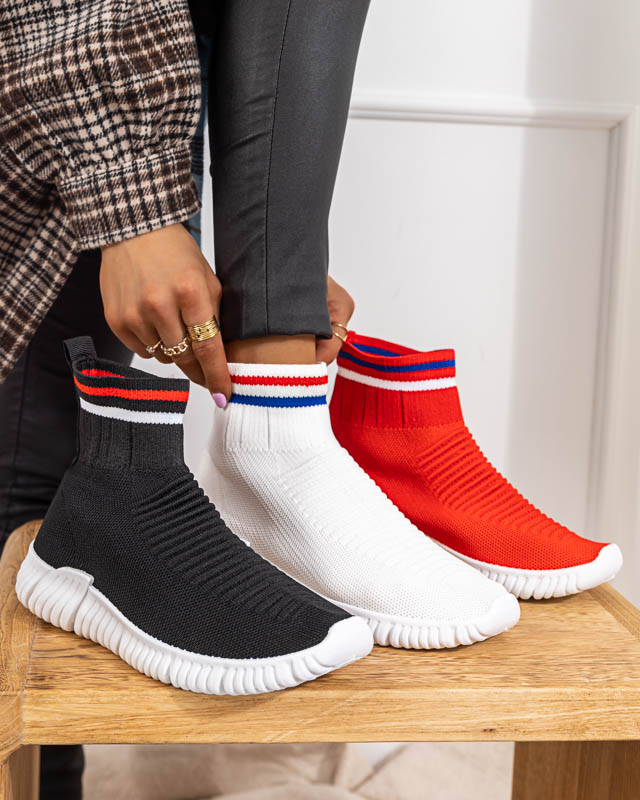 Červené dámské nazouváky Deloni - Footwear