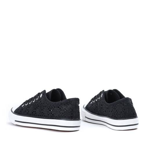 Чорні кросівки з мереживом Envine - Взуття