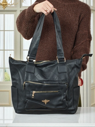 Dámská shopper kabelka z eko kůže prošívaná Marvaya