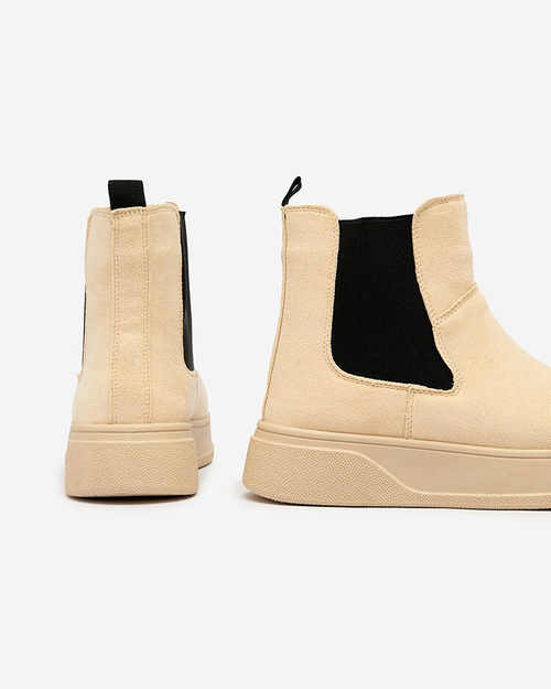 Royalfashion Бежеві жіночі черевики a'la snow boots Uteris