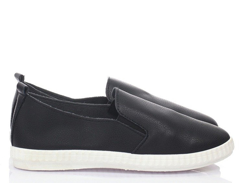 Czarne trampki slip on - Obuwie