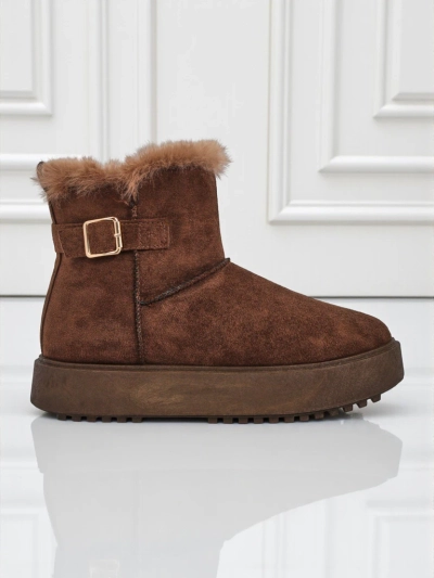 Royalfashion Короткі жіночі черевики a'la снігоходи Winter Crest