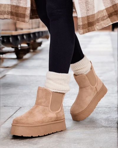 Royalfashion Dámské krátké boty Nomas a'la snow boots