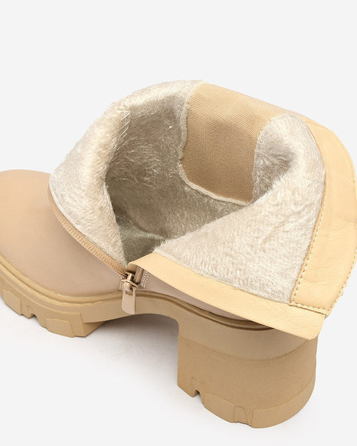 Royalfashion Світло-коричневі жіночі черевики Atherta на шпильці